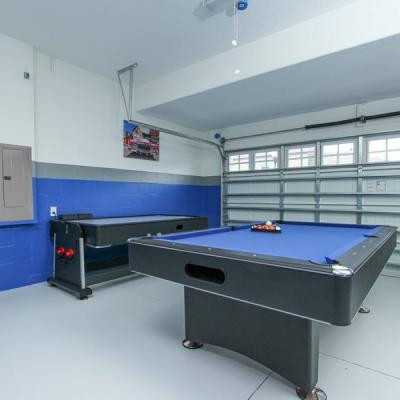 Garage converted into gameroom