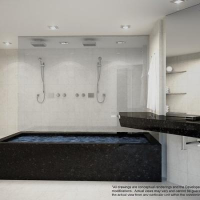 Porsche Design master bath