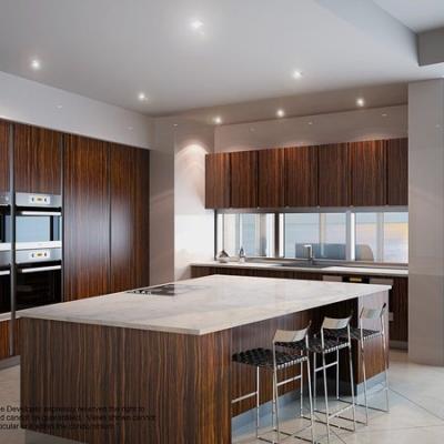 Porsche Design Tower duplex kitchen