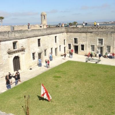 Castillo de San Marcos belsőudvar